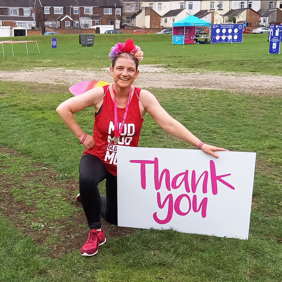 Netty Barlow Cancer Research UK Mud Run